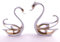 Deco Gemme Deko-Skulptur, elegantes Deko, Schwan, Herz, Schwan, Figuren, moderne Dekoration,