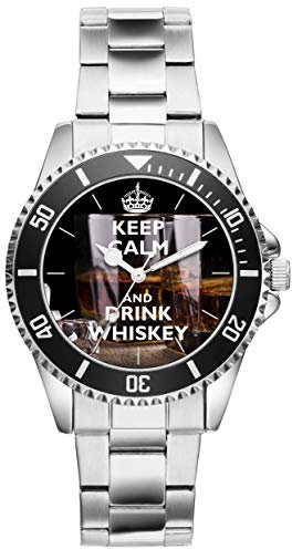KIESENBERG Whisky Whiskey Geschenk Artikel Idee Fan Uhr 20045