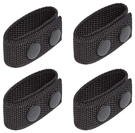 LUITON Duty Belt Keeper mit doppelten Druckknöpfen für 5,4 cm breite Gürtel Sicherheit Taktische Gürtel Polizei Militär Ausrüstung Zubehör (Set von 4)