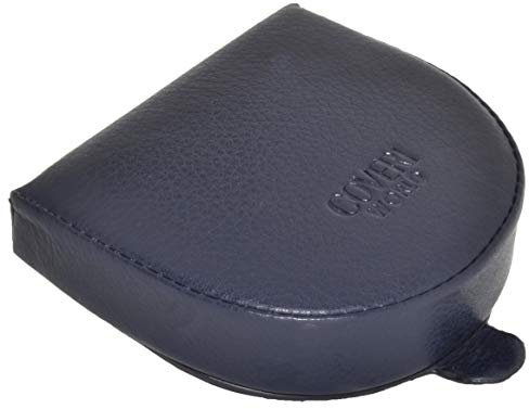 COVERI Porte-Monnaie à Talon, Porte-Euro, Homme en Véritable Cuir