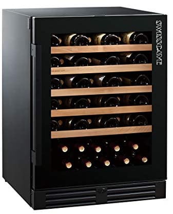 SWISSCAVE Black Edition 1-Zonen Weinklimaschrank WLB-160F (47-55 Fl.)