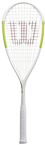 Wilson Squash-Schläger, Tempest Pro, Unisex, Kopflastige Balance, weiß/grün, WR006610H0