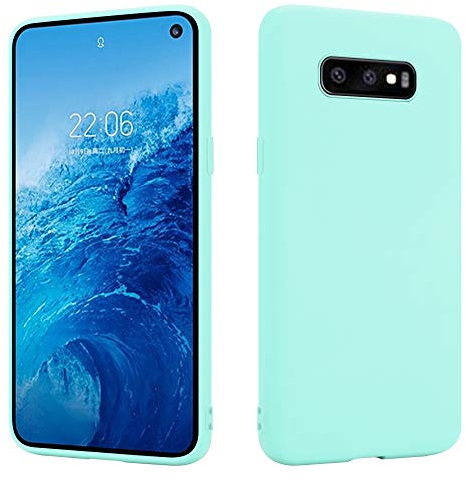 HSP Türkise Hülle kompatibel mit Samsung Galaxy S10e | Premium TPU Silikon Case | Geeignet für Induktives Laden | Kratzfest Stoßfest | Matte Oberfläche | Passgenaue, weiche, dünne Schutzhülle