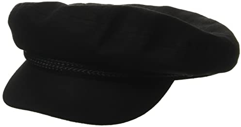 Brixton Unisex-Erwachsene Fiddler Cap Zeitungskappe, Schwarz, X-Large