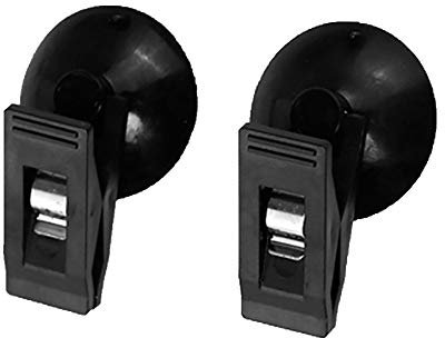 Clips à Ventouse, 1 Paire De Pince De Rideau De Fenêtre Intérieure De Voiture Pince à Ventouse Porte-Billet De Serviette Noir Taille Unique