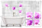 Medianlux Fliesen-Aufkleber SPA Wellness Orchidee Blume Violett Lila Blumen Weiß Bad WC Deko, 10x10cm fp5p597q-135989