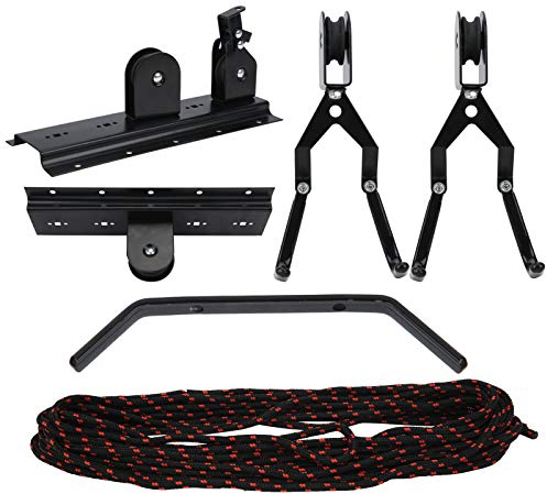 VGEBY Bike Ceiling Mount, Practical Bike Ceiling Hanger Lift Cargo With Scratch‑resistant Rubber Hook Bicycle Storage Wall Mount Hook Roof Hoist Pulley Rack Cycling Others Cycling Ride