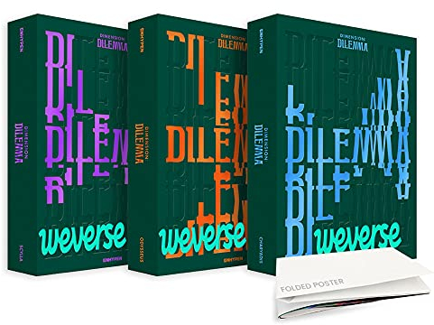 [WEVERSE PO BENEFIT] ENHYPEN - DIMENSION : DILEMMA Album+Pre-Order Benefit+Folded Poster+Extra Photocards Set (ODYSSEUS+SCYLLA+CHARYBDIS ver. SET)