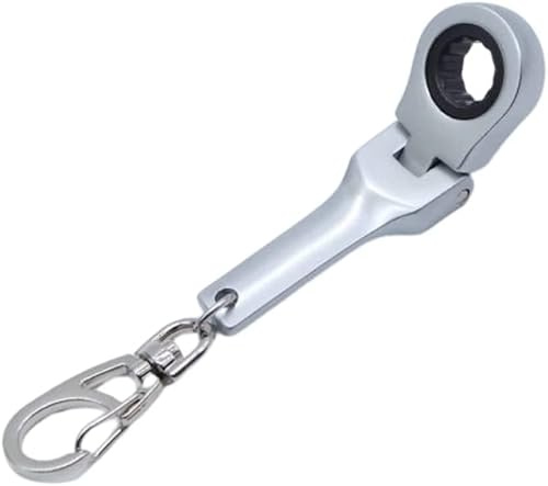 GT//Rotors 10mm Ratchet Wrench Flex Head Keychain Key Ring