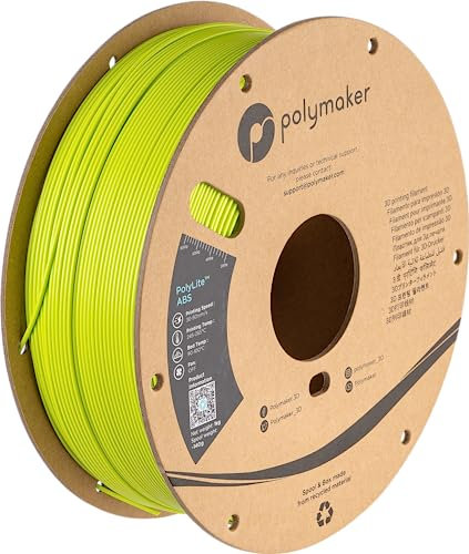 PolyLite ABS 1.75mm Lime Green Filament, 1kg Heat Resistant Spool