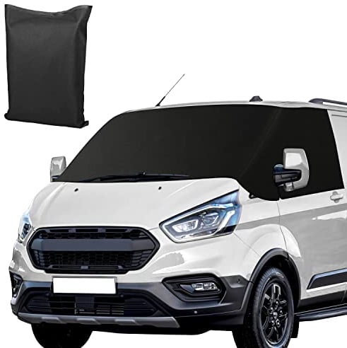 Auto Windschutzscheiben Abdeckung Ersatz für F-ord Transit Custom, 600D Frontscheibe Sonnenschutz, Wasserdicht UV-Schutz Wetterfest Anti Frost Frontscheibenabdeckung