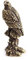 Eagle Ornament Klassische Tierstatue Zarte Naturals Miniatur Messing Figur für Schreibtisch und Wohnzimmer