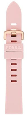 Fossil - Bracelet Intercheangeable pour Montres Unisexes, Largeur 20 mm, Bracelet en Silicone, S201110