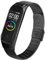AK Armband Kompatibel Mit Xiaomi Mi Band 4/3 - Verstellbares Edelstahl Metall Ersatzarmband (Schwarz)