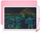Coolzon 15 Zoll LCD Schreibtafel,LCD Schreibtafel Kinder mit Kostenlose Tier-Cartoon-Aufkleber,Bunte Maltafel Zaubertafel für Kinder zum Malen von Zeichnungen und Memo-Listen,Rosa