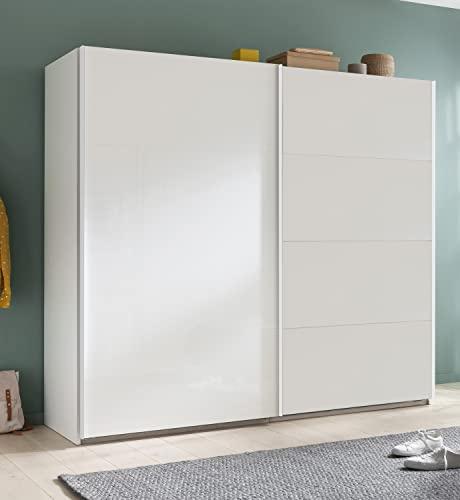 Composad | Armadio della Linea SYSTEMA, Armadio a 2 Ante Scorrevoli, Camera da Letto, (LxAxP) 250x223x67 cm, Colore Bianco Top Matt, Made in Italy