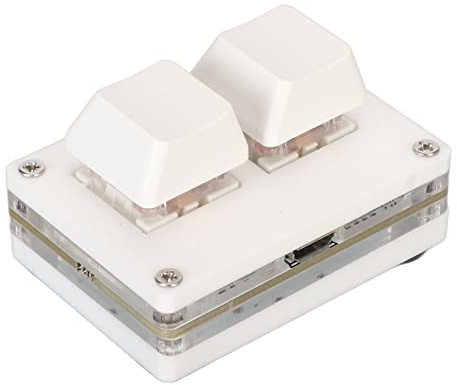 Bewinner Clavier de Jeu à 2 Touches, Clavier Standard OSU HID, Clavier Mécanique Filaire USB, Mini Clavier Programmable RVB pour Jeu Multimédia de Bureau