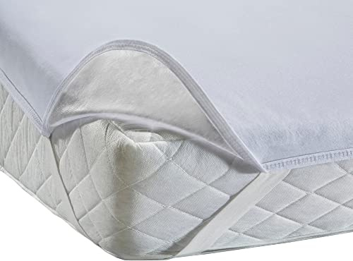 Erwin Müller wasserdichter Matratzenschutz für Topper Reichenbach Jersey weiß Größe 180x200 cm