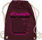 Turnbeutel Rucksack - JGA Junggesellenabschied Frauen - Braut Aufgaben I Mutprobe Checkliste - Unisize - Bordeauxrot - bride stoffbeutel brauttaschen bachelorette party aufgabe beutel brautrücksack