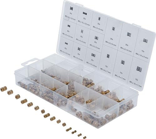 BGS Einpressmuttern-Sortiment - Messing - 330-tlg. 85223