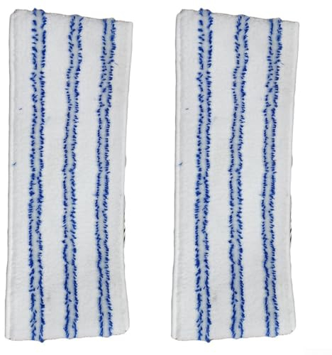 FUBESK Set Of 2 Microfiber Mop Cloth For Polti for Vaporetto Kit, Vaporflexi Brush, for Vaporetto Pro, Classic, Eco Pro 3.0, for Vaporetto Eco Pro 3000, Edition, Evolution Steam Cleaners