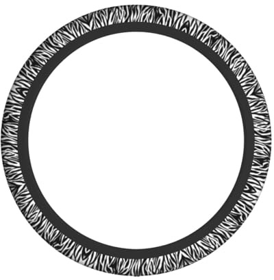 Elastischer Lenkradbezug mit Zebra-Druck, komplett bedruckt, hochwertiges Chloropren-Kautschuk, rutschfest, langlebig, umweltfreundlich