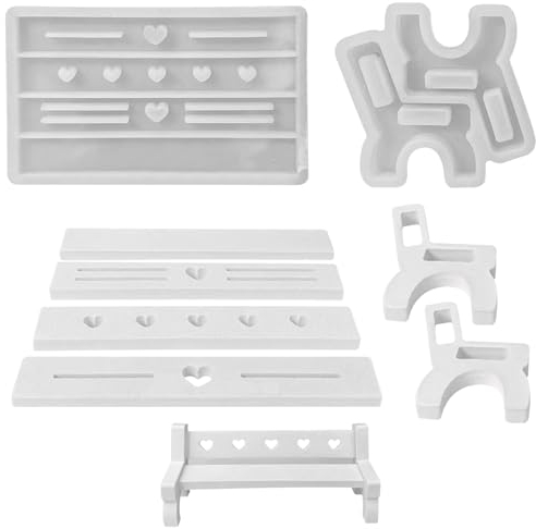 Silikonformen Gießformen, DIY Silikon Gießform, Gießformen Silikon, Gipsformen zum Gießen, Giessformen Silikon, Gips zum Gießen, Silikonform Kerzenhalter, Epoxidharz Formen (Lange Bank)