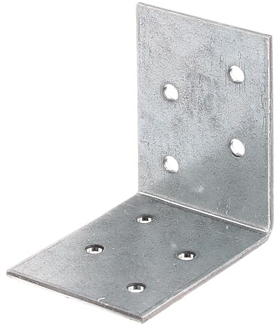 Alberts 835415 Winkelverbinder | sendzimirverzinkt | 50 x 50 x 40 mm | 50er Set