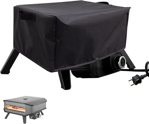 Pizza Oven Cover for Ooni karu 12,Outdoor Pizza Oven Covers Waterproof Oxford Fabric Pizza Oven Protective Carry Cover, Black,Pizza oven cover for Cozze 90349 gas pizza oven (55x55x28cm)