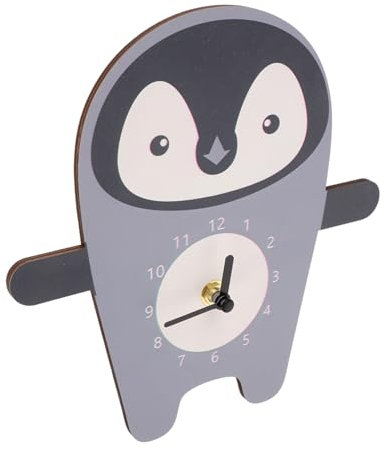 Cabilock Pinguin Uhr Dekorative Wanduhr Stille Uhr Wandbehang Pinguin Cartoon Pinguin Wanduhr Kinderzimmer Wanduhr Wanduhr Wand Dekorative Uhr Holz