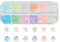 UR URLIFEHALL 180 Pcs 12 Styles Iridescent Resin Cabochons Flatback Starfish Shell Embellishments for Nail Art Crafting Fishbowl Vase Decor