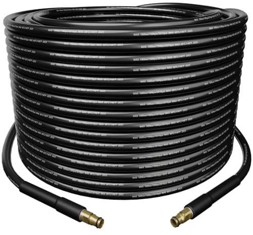 20M Karcher K Series Pressure Washer Hose Replacement,High Pressure Washer Replacement Hose for K2, K3, K4, K5, K7, Accessories Extension Water Clean Pipe,Click Type Plug Quick Connector,18MPa,MAX.60℃