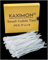KAXIMON Fascette stringicavo trasparenti, piccole, 100 mm x 2,5 mm (confezione da 150), fascette in plastica bianca resistenti con resistenza alla trazione di 12,2 kg, fascette autobloccanti in nylon