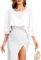 Bbonlinedress Chiffon Capes Damen Sommer Weiche Capelets leichte Tücher Wraps für Abendkleider Schal Stola elegant Umhang White