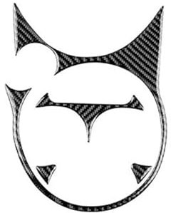 Gtdtixc Automotive Interior pour Fiat pour 500 2011 2012 2013 2014 2015 Voiture Contrôle Central Vitesse Tasse d'eau Autocollant Accessoires Intérieurs IntéRieur Automobile(Noir)