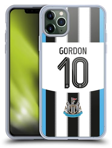 Head Case Designs Officially Licensed Newcastle United FC Anthony Gordon 2025/26 Players Home Kit Gel Case [Military Grade] Compatible with Apple iPhone 11 Pro Max and Compatible with MagSafe
