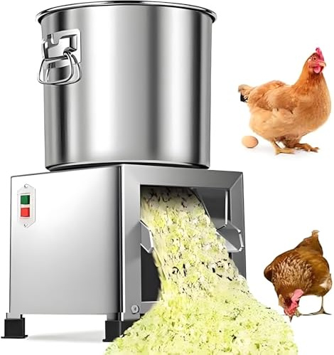 Tritatutto commerciale per verdure da 1800 W, tritacarne per allevamento domestico da 3500 giri/min, 50–120 kg/h, processore di mangimi per pollame per la lavorazione di mangimi per polli e anatre