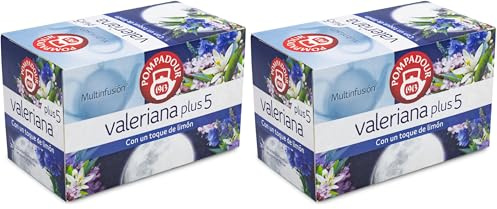 Pompadour Té de Valeriana Plus, 20 Bolsitas (Paquete de 2)