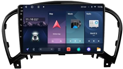 Car Stereo per Nissan Juke 2010-2014 Android 15 9 Pollici Touch Screen con Bt Gps Wifi Radio Backup Camera Per, 4 Core 4G+64G