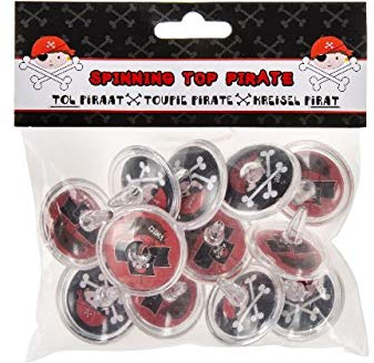 12 Piraten Kreisel Seeräuber Schatzsuche Piratenparty Kindergeburtstag Give Away Karneval