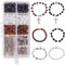 SUNNYCLUE 1 Box DIY 6 Set Perlen Stretch Rosenkranz Armband Bastelset katholisch Jesus Christus Kruzifix Kreuz Gebetsperlen Bastelset nickelfrei