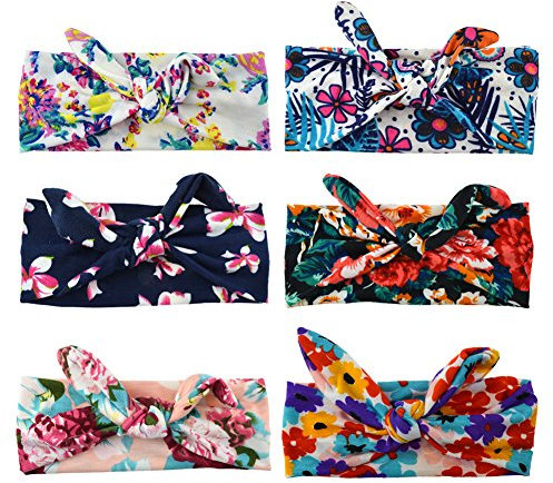 DRESHOW 6 Pezzi Fasce per Capelli Boho Stile Criss Cross Turbante Fascia Avvolgere la Testa Yoga Workout Accessori Cerchietti per Donna Ragazze