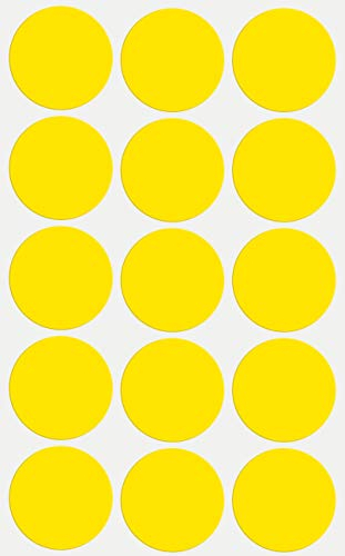 Etiketten Gelb 30 mm Sticker – in verschiedenen Farben Größe 3 cm Aufkleber 225 Vorteilspack von Royal Green