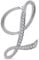 Große Aussage Abc Pave Crystal Cursive Script Monogramm Buchstaben Alphabet Initiale L Schal Revers Pin Brosche Für Frauen Versilbert