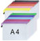 Plastic Wallets - 30PCS A4 Zip Folders Plastic Document Files Ziplock Bags Zipper Bag