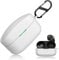 Dasbulk Compatible with Sony WF-1000XM4 Case, Soft Silicone Shockproof Protective Case Cover [Front LED Visible][Support Wireless Charging] with Carabiner, White