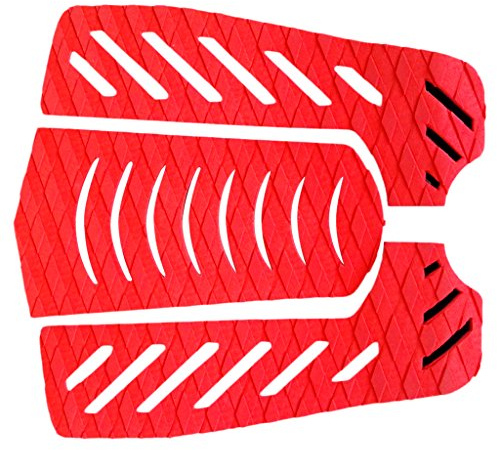 Colcolo 3 / Set Surfbrett Traktionskissen Tail Pad Deck Griffe, Rot