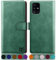 SUANPOT Etui Coque pour Samsung Galaxy A51 4G [RFID Blocage] [Magnétique Protection] Fentes pour Cartes Protection Etui Housse Premium en Cuir PU pour Samsung A51 4G Etui Portefeuille Vert Clair