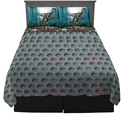 Franco Kinder-Bettwäsche-Set, superweiche Mikrofaser, Jurassic World Dominion