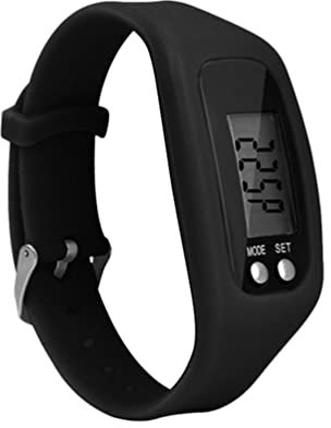 Pedometer Armband Uhr LED Schrittzähler Armbanduhr ohne App und Handy Silikon Tragbarer Schrittmesser Einfacher Step Counter für Damen Herren Senioren Walking Joggen Fitness Zubehör